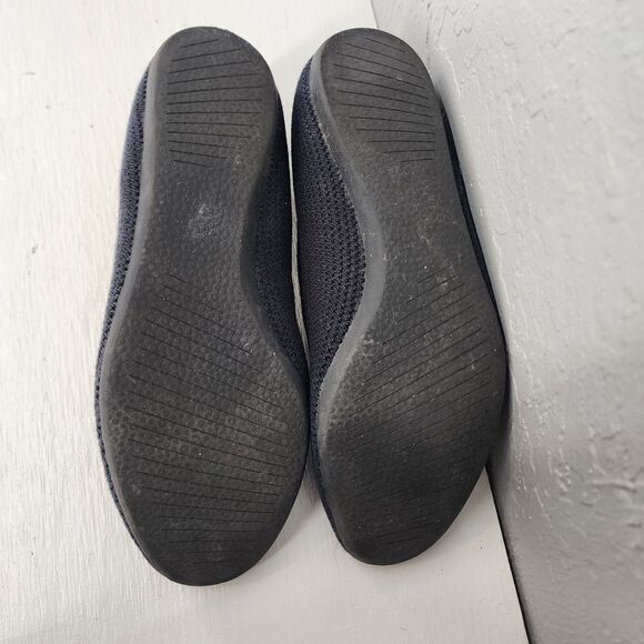 Allbirds Size 9 | Navy Knit Tree Breezer Washable Slip On Ballet Flats Shoes - Picture 7 of 8